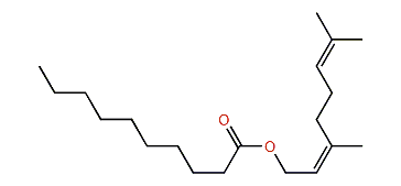 (Z)-3,7-Dimethyl-2,6-octadienyl decanoate